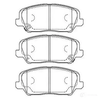 Тормозные колодки, комплект KAVO PARTS 1757305 bp3049 871561616501 19J ZC