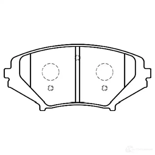 Тормозные колодки, комплект KAVO PARTS 8715616025300 1757419 bp4558 MFH1 ZW