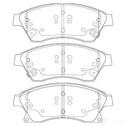 Тормозные колодки, комплект KAVO PARTS bp1017 NWU625 X 1757159 871561616486 изображение 0