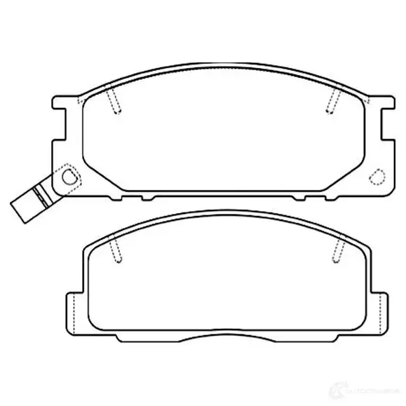 Тормозные колодки, комплект KAVO PARTS T1 1LV 8715616044356 1757800 bp9101