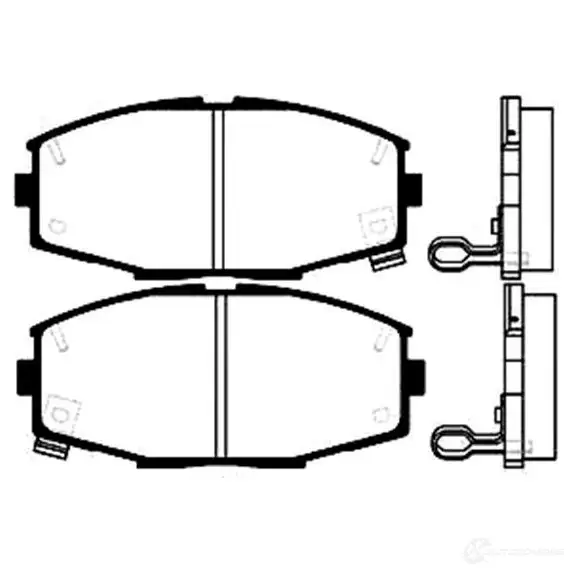 Тормозные колодки, комплект KAVO PARTS bp9008 2C5YU7 7 1757712 8715616005401 изображение 0