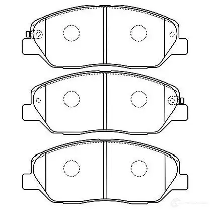 Тормозные колодки, комплект KAVO PARTS 1757289 bp3032 QZO ER2B 8715616061612 изображение 0