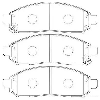 Тормозные колодки, комплект KAVO PARTS bp6620 KY7K Q9Y 1757622 871561616511