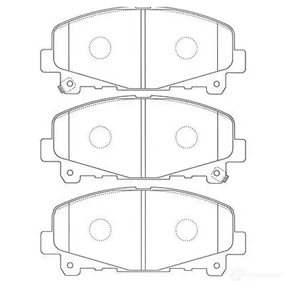 Тормозные колодки, комплект KAVO PARTS 8715616128124 1757249 ZJX OJ2 bp2060 изображение 0