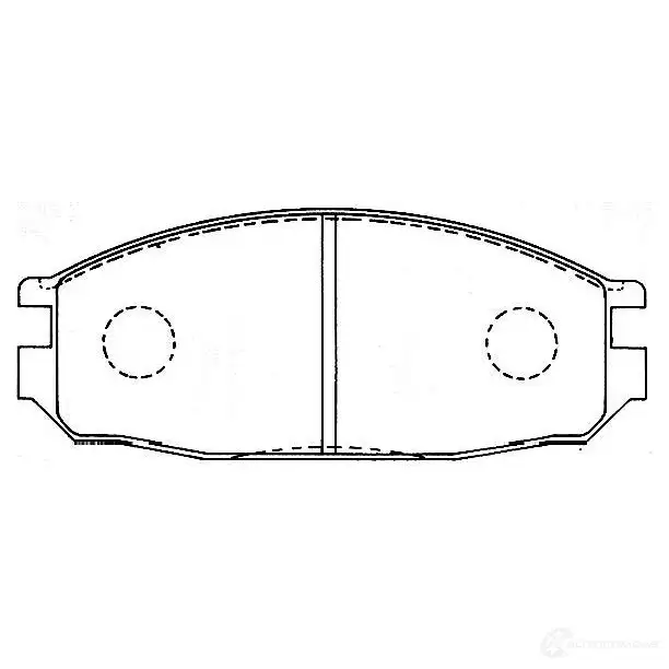 Тормозные колодки, комплект KAVO PARTS 758441080 72PV1G V bp6596 8715616048330 изображение 0