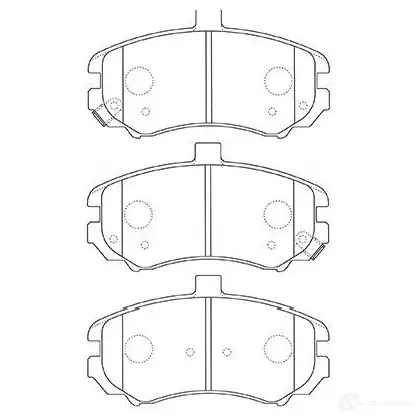 Тормозные колодки, комплект KAVO PARTS bp3037 EGR VPLP 8715616167376 1757294 изображение 0