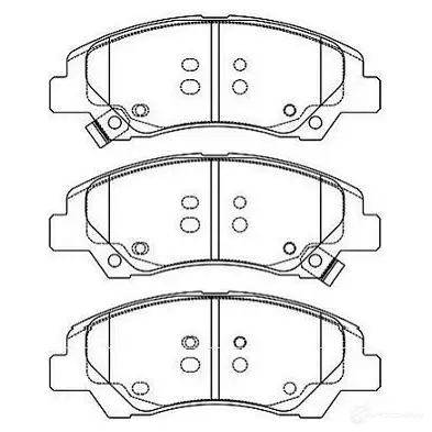 Тормозные колодки, комплект KAVO PARTS bp3052 8715616241038 QCYAY U 1757308