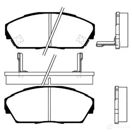 Тормозные колодки, комплект KAVO PARTS 8715616003469 1757210 bp2021 2WGD H изображение 0