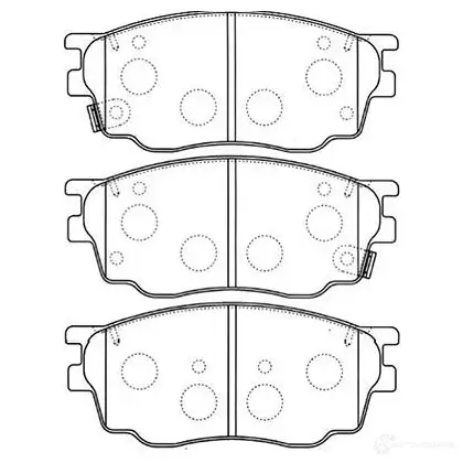 Тормозные колодки, комплект KAVO PARTS bp4550 3 B7TEO 1757411 8715616018562