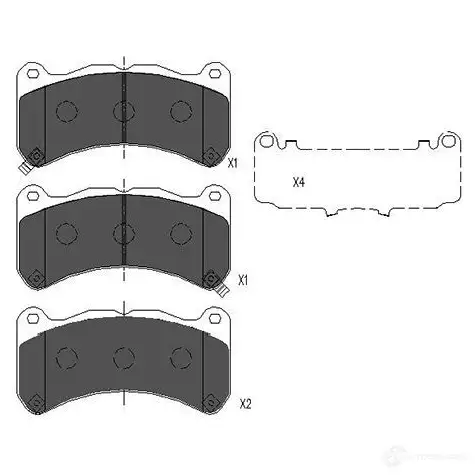 Тормозные колодки, комплект KAVO PARTS kbp9113 8715616166850 1767654 B 527OY