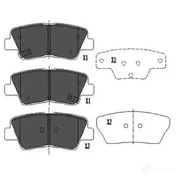 Тормозные колодки, комплект KAVO PARTS 8G QMFP 8715616166713 kbp4022 1767234
