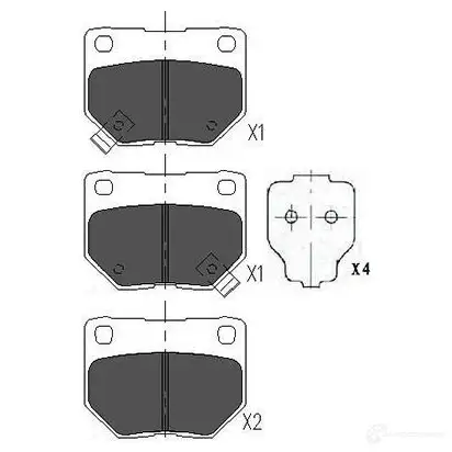 Тормозные колодки, комплект KAVO PARTS 1767411 871561615191 D OYPGV9 kbp6545