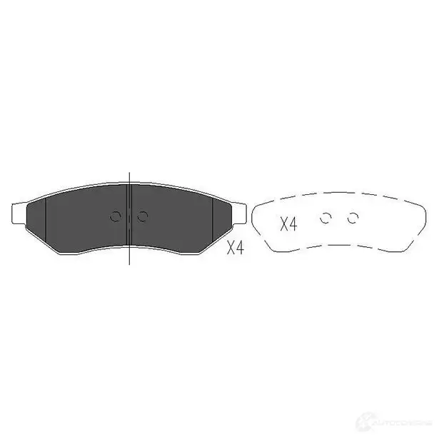Тормозные колодки, комплект KAVO PARTS 1767058 Y S1WY90 kbp1015 8715616166591