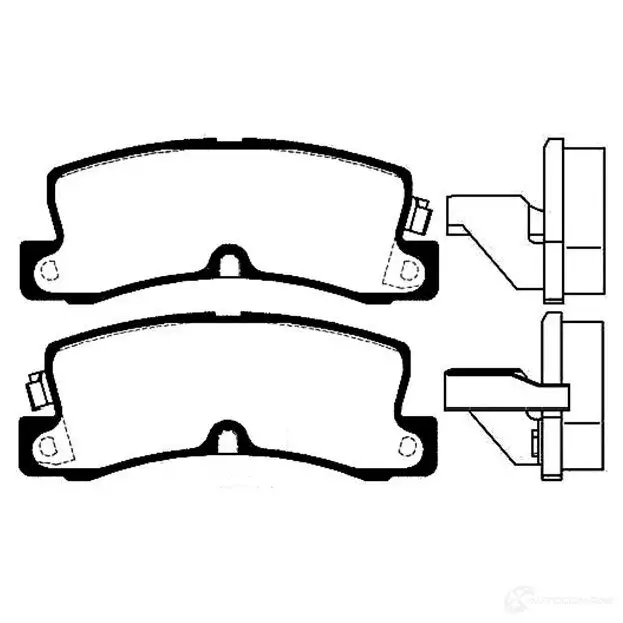 Тормозные колодки, комплект KAVO PARTS 1757751 KON E341 8715616005760 bp9050