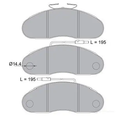 Тормозные колодки, комплект KAVO PARTS 1767466 190V IM 8715616232333 kbp6602 изображение 0