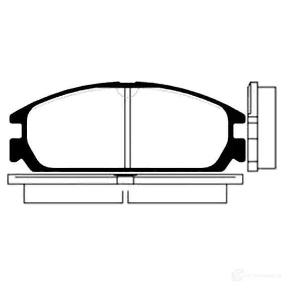 Тормозные колодки, комплект KAVO PARTS 1757209 bp2020 AWAC SE 8715616007641 изображение 0