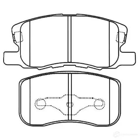 Тормозные колодки, комплект KAVO PARTS 1757490 8715616034050 TSA E8IF bp5543