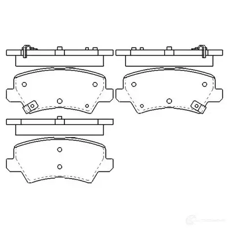 Тормозные колодки, комплект KAVO PARTS JDGT 8Q kbp4581 8715616305358 1424921648