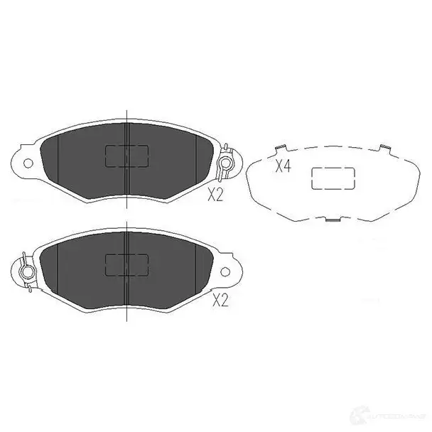 Тормозные колодки, комплект KAVO PARTS D GMMG 871561615211 kbp6565 1767431