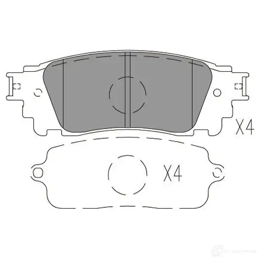 Тормозные колодки, комплект KAVO PARTS kbp9149 XQ ORY 8715616271837 1219398445 изображение 5