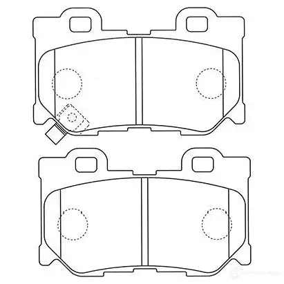 Тормозные колодки, комплект KAVO PARTS bp6607 L62 2HY 8715616078542 1757610 изображение 0