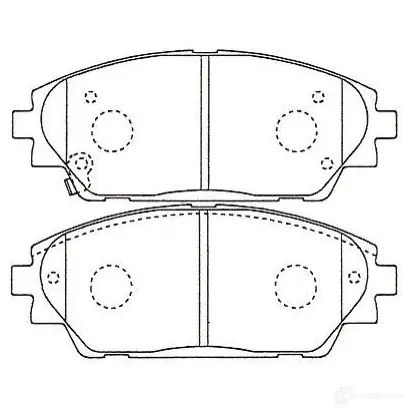 Тормозные колодки, комплект KAVO PARTS 1757444 8715616200899 bp4584 2OWU N изображение 0