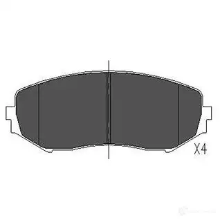 Тормозные колодки, комплект KAVO PARTS kbp8512 1767522 8715616132985 X KSHXUN