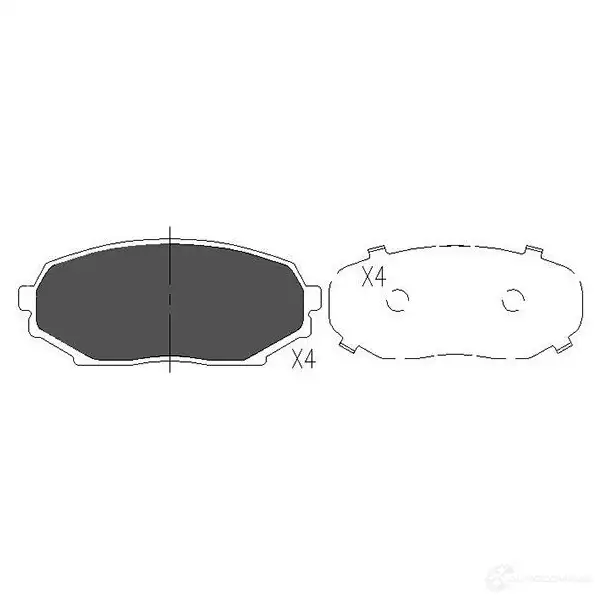 Тормозные колодки, комплект KAVO PARTS 871561615105 kbp4521 35 BTO 1767261