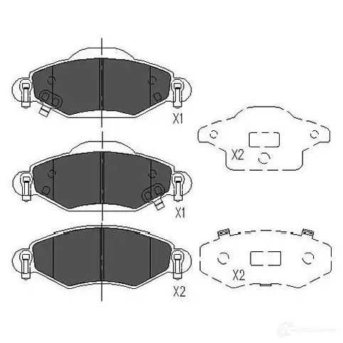 Тормозные колодки, комплект KAVO PARTS 1767565 kbp9023 8715616133210 S KMJD