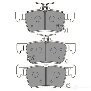 Тормозные колодки, комплект KAVO PARTS 1424649854 8715616297929 VM NQV kbp2068 изображение 5