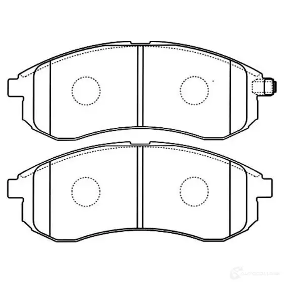 Тормозные колодки, комплект KAVO PARTS STU MKR9 1757487 8715616033725 bp5540