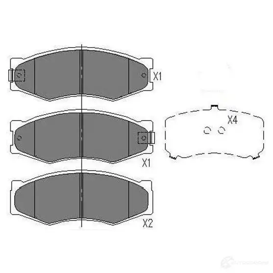 Тормозные колодки, комплект KAVO PARTS kbp6524 1767390 ID 629 871561615170