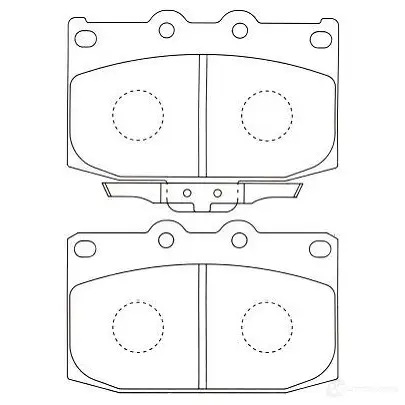 Тормозные колодки, комплект KAVO PARTS BJYI Z 8715616007405 1757394 bp4530