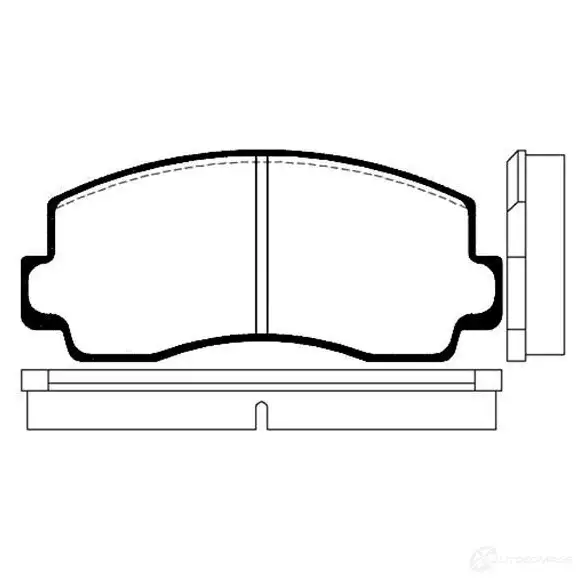 Тормозные колодки, комплект KAVO PARTS 8715616004329 7E 751 bp5512 1757459 изображение 0