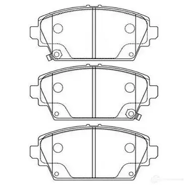 Тормозные колодки, комплект KAVO PARTS 1757225 R CLPI bp2036 8715616003605 изображение 0