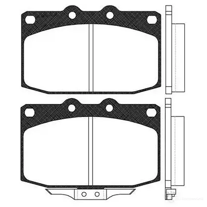 Тормозные колодки, комплект KAVO PARTS 8715616003926 bp4509 1757373 K6AP1 D изображение 0