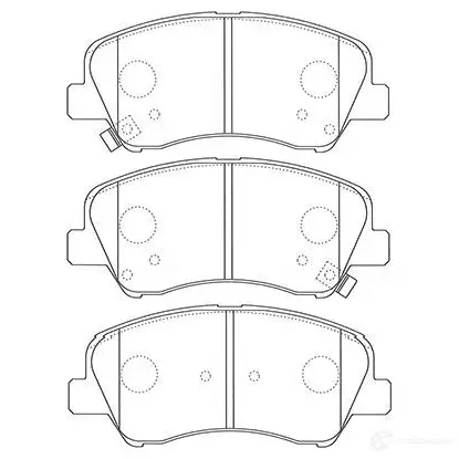 Тормозные колодки, комплект KAVO PARTS 1757360 8715616162715 bp4026 3 JEVYA изображение 0