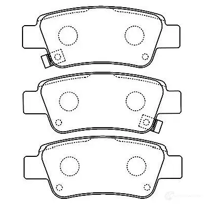 Тормозные колодки, комплект KAVO PARTS bp2055 8715616060431 1757244 6 KNL11Z