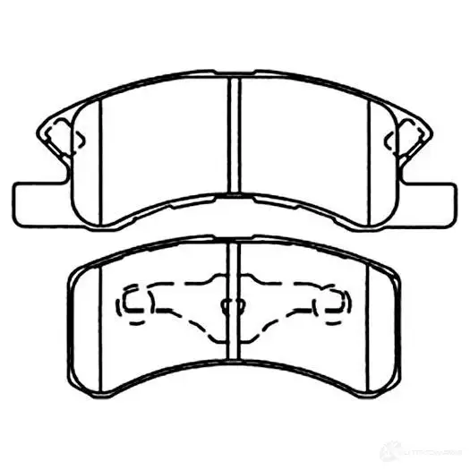 Тормозные колодки, комплект KAVO PARTS bp1514 G8 2U22N 8715616018609 1757181