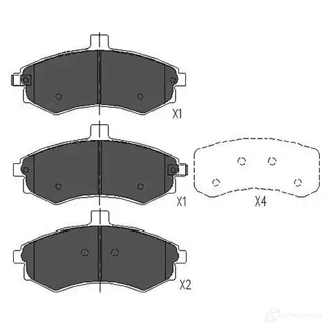 Тормозные колодки, комплект KAVO PARTS kbp3006 1767152 8715616132169 B0V8H 0