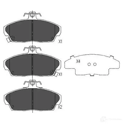 Тормозные колодки, комплект KAVO PARTS 8715616132022 1767088 kbp2006 MOK 2UNJ изображение 5