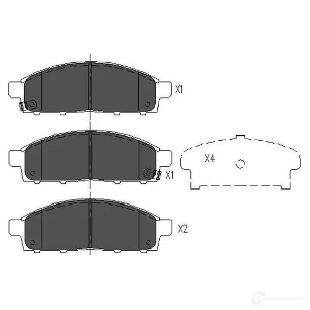 Тормозные колодки, комплект KAVO PARTS kbp5520 1767335 8715616132626 Z 11YY изображение 0