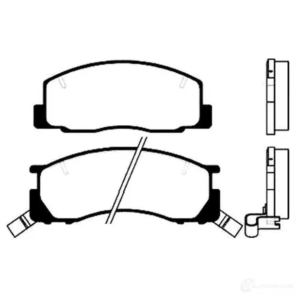 Тормозные колодки, комплект KAVO PARTS bp9020 1757724 0FWC XHU 8715616005517 изображение 0