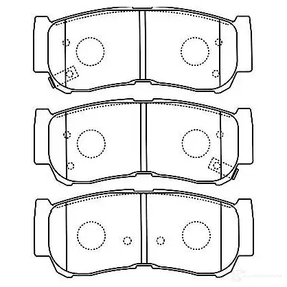 Тормозные колодки, комплект KAVO PARTS 1757290 bp3033 8715616062206 PU OAY0