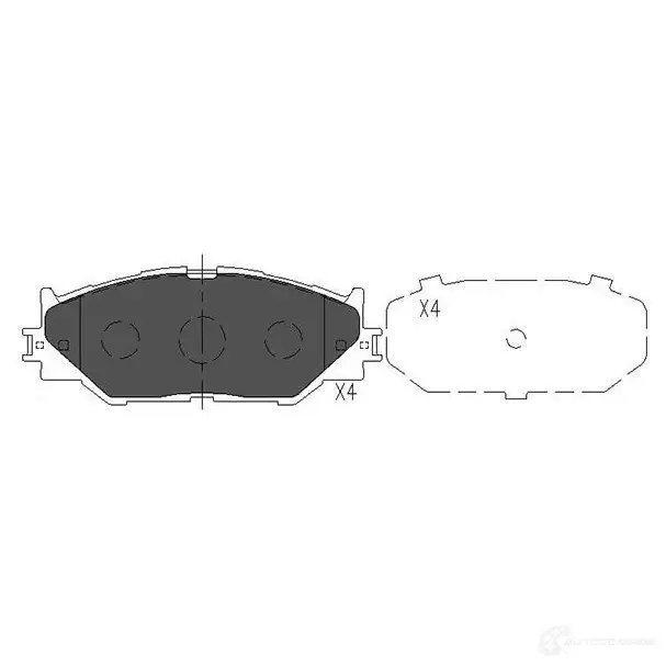 Тормозные колодки, комплект KAVO PARTS kbp9094 871561615331 RGPJB 1 1767635