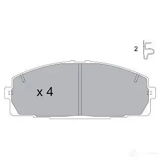Тормозные колодки, комплект KAVO PARTS 8715616230902 I RQDUKC kbp9124 1767664