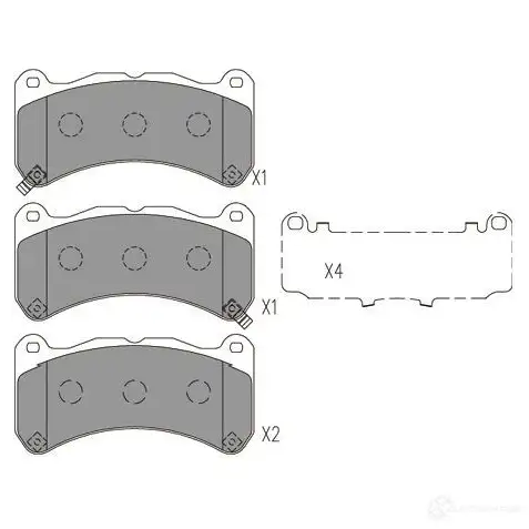 Тормозные колодки, комплект KAVO PARTS bp9157 8715616230858 1757855 SXIX WCO