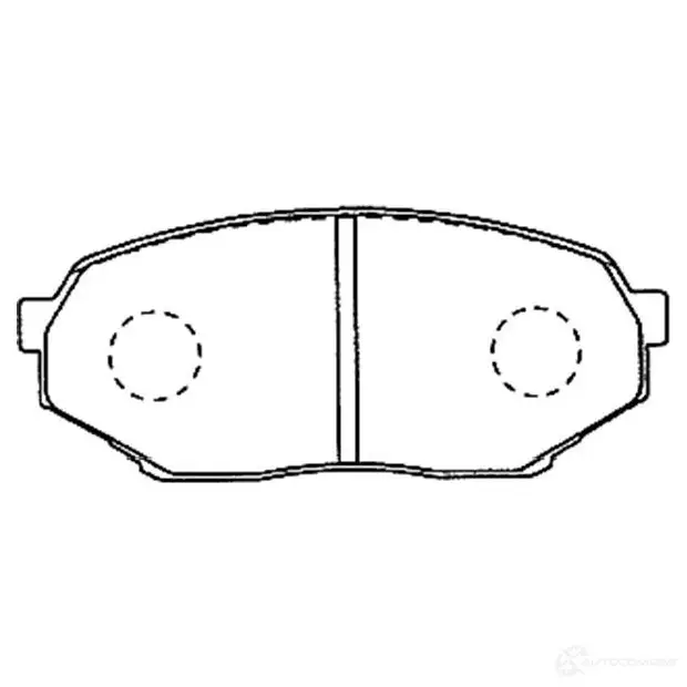 Тормозные колодки, комплект KAVO PARTS bp5534 1757481 7CG JFS4 8715616016650 изображение 0