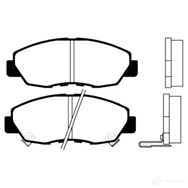 Тормозные колодки, комплект KAVO PARTS 1757206 bp2017 8715616003438 84Q PSCG изображение 0