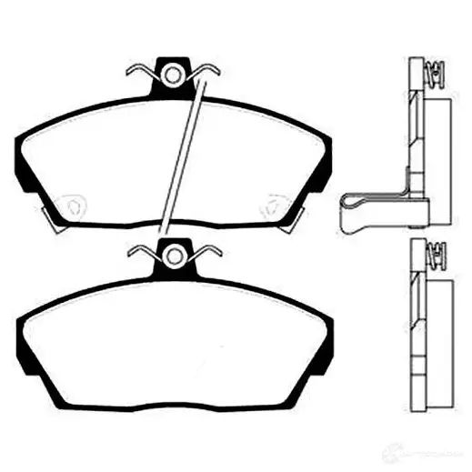 Тормозные колодки, комплект KAVO PARTS bp2025 1757214 RI2 B25X 8715616003506